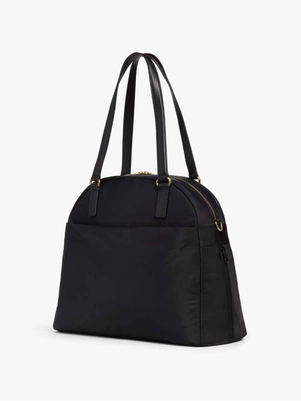 Lo & Sons OG 2 Nylon Laptop Tote Black Gold Camel Medium Work Travel Bag